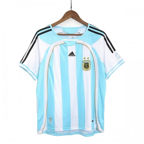 Officiële Voetbalshirt Argentinië 2006 Thuis Retro - Heren Officiële Voetbalshirt Argentinië 2006 Thuis Retro - Heren